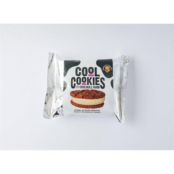 COOKIES CHOCOLATE CARAMEL ICE CREAM SANDWICH