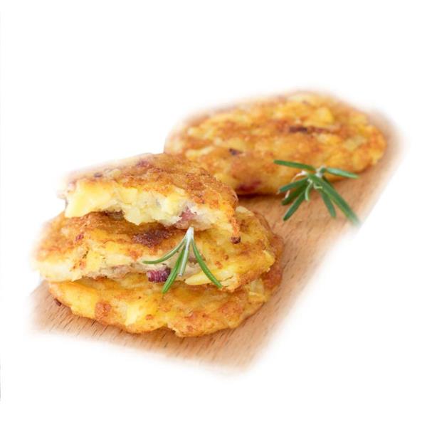 ROSTI TONDI ALLO SPECK